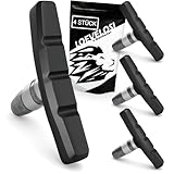 LOEVELOSI V-Brake Bremsbeläge Fahrrad 2 Paar Bremsklötze Fahrrad Bremsbacken 70 mm für V-Bremse U-Bremse 4 Stück Fahrrad-Bremsbeläge Bremsschuh Set Vorne und Hinten Fahrradbremsbacken Bremsgummi