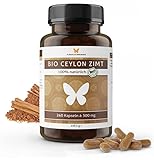 240 BIO Ceylon Zimt Kapseln für 4 Monate, hochdosiert, in Deutschland hergestellt, zertifizierte Bio-Qualität, 100% natürlich, hochwertiger Ceylon-Zimt aus Sri Lanka, vegan (240 Tabletten)