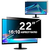 ZOEGAA Blickschutzfolie 22 Zoll Monitor 16:10 Seitenverhältnis, Abnehmbarer Sichtschutzfolie, Anti Blaulicht Blendschutz Sichtschutz für 22 Hp/Dell/Acer/Lenovo/ThinkPad/Asus
