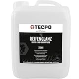 TECPO Auto Reifenglanz, 5 Liter Gummi- und Reifenpflege Reifenglanzmittel Tiefenglanz