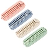 JJUNW 4 Stück Faltbarer Kamm, Tragbarer Mini Haarbürste Doppelköpfig Klappkamm Klappbürste Reise Taschenkamm Reisehaarbürste für Frauen