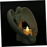 Cabilock 1 Stück Engel Kerzenständer Engel Kerzenbrenner Winkel Kerzenständer Deko Kerzenständer Stumpenkerzenhalter Teelicht Kerzenhalter Kerzenhalter Ornament Kerzenständer Tasse Harz