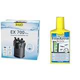 Tetra Aquarium Außenfilter EX 700 Plus - leistungsstarker Filter für Aquarien bis 200 L + Tetra FilterActive Bacteria, 250 ml