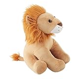 Weqizuerqi Plüschtier Löwe – 18 cm Löwe, Tier-Dekoration für Babyzimmer, für Mädchen und für Geburtstag und Halloween, für Haus, Schlafzimmer, Sofa