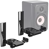 RICOO Lautsprecher Wandhalterungen Schwenkbar Neigbar 2-er Set Boxen Universal Halterung Wand LH023-B Boxenhalterung HiFi & Audio Halter bis Max. 25 kg Wandhalter Speaker Wall Mount