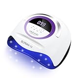 SAVILAND 300 W Leistungsstarke U V Nagellampe: Super Schnelle Aushärtung U V Licht für Gel-Nägel mit 72 Perlen 4 Timer Dual Lichtquellen Smart Sensor LED Nagellampe für Nail Salon Professional