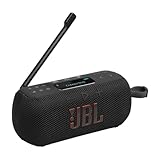 JBL Tuner 3 Tragbares DAB/DAB+/UKW Bluetooth Radio mit 6 Sendern, Bis zu 15 Std Wiedergabe, IP68 Wasser- und staubdicht, Auracast Multi-Cast-Verbindung, Kompatibel mit JBL Portable App, Schwarz