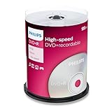 Philips DVD+R Rohlinge High-Speed (4.7 GB /120 Minuten Video, 1-16x Speed, 100er Spindel)