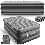 KESSER® Aufblasbare Matratze Luftbett Selbstaufblasend Gästebett mit eingebauter elektrischer Pumpe, Luftmatratze für Camping oder Heimgebrauch Mit Tasche, geeignet für 1 Person - 203 x 95 x 51cm