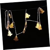 jojofuny 1 Set String Weihnachtsbaum Lichterketten Weihnachtsbeleuchtung Weihnachtsdekoration Weihnachtslampe Festival Licht Ornament Weihnachtsbaum Lichter Festival Lampe Golden