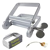 XYKEEY Zahnpastapresse, Metall-Zahnpasta Tubenquetscher für Künstler, Friseursalon, Maler. (Silber)