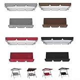 Abdeckung für Schaukelstühle, für den Garten, wasserdichtes Polyester-Set für 2- und 3-Sitzer-Schaukeln (164 x 114 x 15 cm, braun)