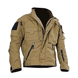 Generisch Frühling und Herren Outdoor Sports All Terrain Multifunktionale dünne Jacke Unter 300 (Khaki, S)