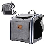 Hundesitz für Fahrrad – atmungsaktiv, tragbar, Hunde-Fahrradkorb – für Spaziergänge, Sicherheit, Reisen, Pendeln, Familie, Radfahren, Outdoor-Katzen