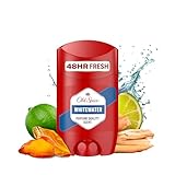 Old Spice Whitewater Deo Stick für Männer, 50ml, 48H Frische, langanhaltender Duft in Parfümqualität, 0% Aluminiumsalze, keine Flecken auf Schwarz & Weiss, hergestellt aus 50% recyceltem Plastik