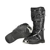 O'NEAL Kinder Motocross Stiefel TRIBUTE Youth Boot I MX Enduro I Motocross Stiefel Kinder mit Metall Sohlenschutz & verstellbaren Verschlussschnallen I Schwarz I Größe 37