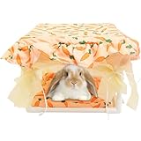 Rennmaushaus, weich, gemütlich, Igelbett, Höhle, weiche Quaste, Tür, Bettwäsche, Unterschlupf, Spielzimmer, Schlafzimmer, für Rennmäuse, Mäuse, Chinchilla, Häschen