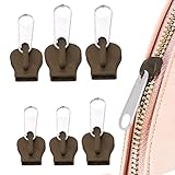 ulapithi 6 Stück Reißverschlüss Schieber, Sofortiger Reißverschluss-Ersatzschieber, Reißverschluss-Ersatz Für Taschen, Kleidung, Mäntel, Outdoor-Zelte, Jacken, Geldbörsen, Jeans, Rucksäcke, Koffer