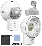 Godox LUX ELF Retro-Kamerablitz, Kamera-Blitzgerät, GN6, 5 Leistungsstufen, 400 Mal Blitzen mit voller Leistung integrierter Akku Einzelkontakt-Blitzschuh kompatibel mit Canon Sony Nikon-Kameras