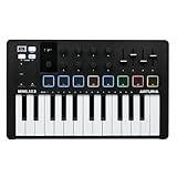 Arturia - MiniLab 3 - Universal-MIDI-Controller für Musikproduktion, mit All-in-One-Softwarepaket - 25 Tasten, 8 Multicolor-Pads - Schwarz