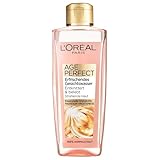 L'Oréal Paris Erfrischendes Gesichtswasser für Frauen: befreit die Haut von Verschmutzungen und bereitet sie optimal auf die Pflege vor mit Provitamin B5 und Magnesium, Age Perfect, 1x 200ml