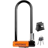 Kryptonite Evolution Mini-9 Bügelschloss - Sicherheitsgrad 7/10, Robustes Anti-Diebstahl Fahrradschloss mit Transporthalterung und 3 Schlüsseln - 8,3 cm x 24,1 cm