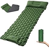 Dametay Camping Isomatte Aufblasbare Luftmatratze 100KG mit Kopfkissen Ultraleicht Matratze Wasserdicht Outdoor Schlafmatte für Camping Reise Wandern Strand