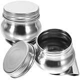 HAPINARY 2St Ölfarben-Mischtopf aus Edelstahl Ölgemäldeglas Ölflasche sprühen Heizöl-Mischflasche Palettenbecher mit Deckel Pumpe Zeichnungspigmenthalter Malerei Versorgung Rostfreier Stahl