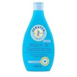 Penaten Wasch- & Duschcreme mildes Baby Duschgel & Baby Shampoo ohne Parabene & Farbstoffe speziell für Neugeborene entwickelt,400ml