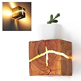 COCOL LED Rissige Holz Wandleuchte Nachtlicht 5W Holz Rissige Wandlampe Nachttischlampe Beleuchtungssystem Ist Geeignet Für Schlafzimmer, Arbeitszimmer, Wohnzimmer Dekorative Licht