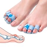 Pozpo Tech Hammerzehen Korrektur Schiene für Damen, passend für den 2., 3. und 4. Zeh – (M-Blau) – 1 Paar