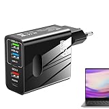 Typ-C-Wandladestecker - 65-W-Reiseladegerät mit Schnellladefunktion und Mehreren Anschlüssen | Reise-Netzteil für Tablets, Spielekonsolen, Smartphones