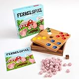 ROMBOL Ferkelspiel - Das Würfelspiel mit den süßen Ferkeln für die ganze Familie, für 2 bis 6 Spieler