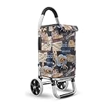 Einkaufstrolley mit 2 Rädern, 36 l Fassungsvermögen, leicht und einfach zu bedienen, Wärmedämmung, ergonomischer Griff aus Aluminiumlegierung, für Einkaufen und Reisen mit Ihrem Welpen