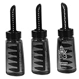 Cabilock 3 Stück Teiliges Haargel Applikator mit Integriertem Kamm Kompakte Leichte Styling Gel Flaschen aus Langlebigem Kunststoff für Gleichmäßiges Auftragen und Praktisches Hairstyling