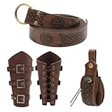Gürtelzubehör, Gürteltasche, Vintage-Look, sichere Aufbewahrung, verstellbarer Riemen, historisches Design, stilvolle Nutzung, Veranstaltungen, stabile Konstruktion, Hüfttasche für Renaissance, 19,5 x