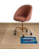 TEXMAXX Bürostuhl Unterlage milchig weiß versch. Größen/Bodenschutzmatte/Schreibtischstuhl Unterlage/Schutzmatte/Fußbodenschutz - 90 x 120 cm