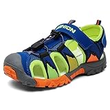 VITIKE Kinder Sandalen Jungen Mädchen Outdoor Sports Trekkingsandalen Atmungsaktiv und schnell trocknend, 1-blau, 36 EU