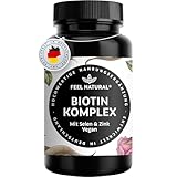 Biotin Komplex mit Selen & Zink – 365 vegane Tabletten – für Haut*, Haare* & Nägel* – hochdosiert, ohne unnötige Zusätze – in Deutschland entwickelt & laborgeprüft