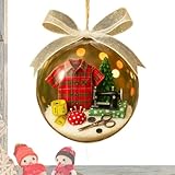 Schneekugel Weihnachtsschmuck – Schneiderin, Weihnachtsbaumdekoration, saisonale festliche Andenken für Party, Innenbereich, Wand, Tür, Kamin, Fenster, Treppengeländer, Dekoration