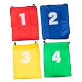 Milisten 4 Stück Teiliges Sackhüpf Zahlenmarkierung Strapazierfähige Hüpfsäcke für Outdoor Spiele Karneval Geburtstag Barbecue Leicht für Bewegungsspiele im Freien