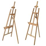 Paintersisters Staffelei Malta, Keilrahmen bis 110 cm Höhe, Akademie Mal- und Präsentationsstaffelei vom Künstler-Fachhandel aus Buchenholz FSC®, Holzstaffelei