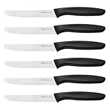 OPOLIA FrüHstüCksmesser 6 Stück,Hochwertiges Edelstahl Tafelmesser Gezackte Klinge,Brötchenmesser,Tomatenmesser,Restaurant&Haushalts Scharfe Messer Set,Rostfrei&SpüLmaschinenfest