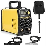 Somerway Schweißgerät, Elektroschweißgerät MMA-300, Super-Mini Tragbar, Inverter-Handheld, für Elektroden, kompaktes Mikro-Schweißgerät (Gelb)