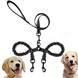 Edipets, Doppelleine fur Zwei Hunde, Ausziehbar, Reflektierend, Anti-Riemen, 360°, Verhedderungsfrei, für Hundetraining