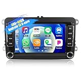 [8-Core] CAMECHO 4+64G Android 13 Carplay/Android Auto/DSP Autoradio für VW Golf 5 6 Touran Polo, 7 Zoll Touchscreen Bluetooth 5.0 mit DSP WiFi GPS FM RDS Radio Mirror Link+32 Band EQ