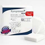 Mullkompressen 5x5cm unsteril – 100 Stück | Wundkompressen aus Baumwolle für Zuhause, Pflege & Klinik | 5x5 als Wundauflage für Abdeckung & tägliche Wundversorgung kompressen