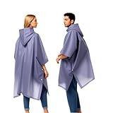 YingErTool 2 Stück Wasserdichter Regenponcho, Leichter Wiederverwendbar Regen Mantel mit Kapuze, Tragbarer Notfall-Poncho für Männer Frauen Erwachsene Familie, Wandern, Radfahren, Camping
