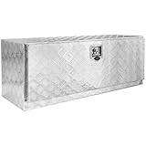 Trucky Aluminium Truckbox, Unterboden Deichselbox, Anhängerbox 115 x 40 x 43 cm Werkzeugkiste mit Schloss und Schlüssel, stabil
