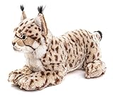 Uni-Toys - Luchs, liegend (ohne Geschirr) - 46 cm (Länge) - Plüsch-Katze - Plüschtier, Kuscheltier